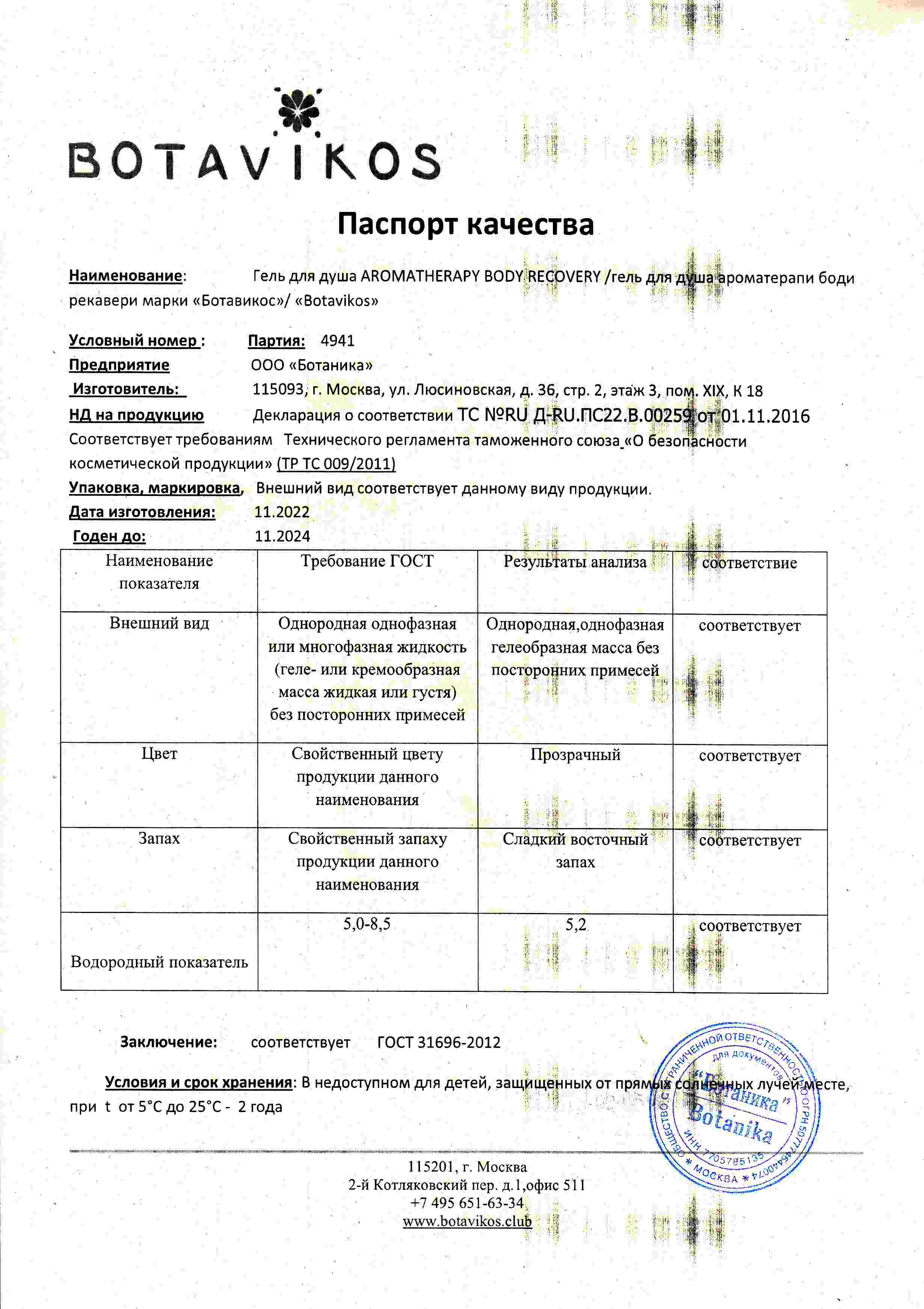 Паспорт №112022